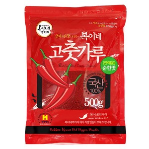 복이네먹거리 국산 안매운 순한맛 어린이 반찬용 고춧가루, 500g, 1개