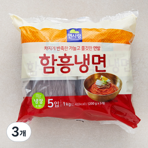 면사랑 냉장 함흥냉면 5입, 1kg, 3개