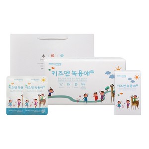 몸엔용 유아용 키즈엔 녹용애 30p + 쇼핑백, 500ml, 3개