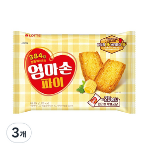 롯데제과 엄마손 파이, 254g, 3개