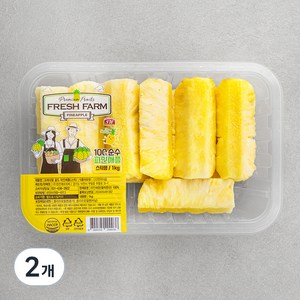 프레쉬팜 골드 파인애플 스틱, 1kg, 2개