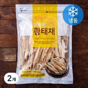 해맑은푸드 황태채 실속형 (냉동), 200g, 2개