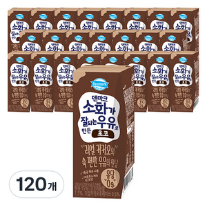 덴마크 소화가 잘되는 우유로 만든 초코, 190ml, 120개