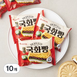 롯데웰푸드 찰떡 국화빵 (냉동), 150ml, 10개