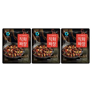 청정원 직화짜장, 80g, 3개