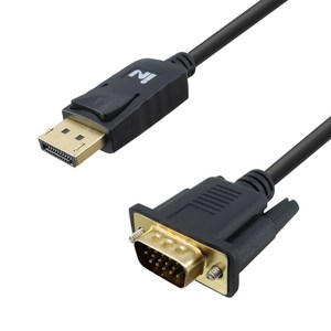 인네트워크 Displayport 1.1V to VGA 케이블 IN-DPV02, 1개, 2m