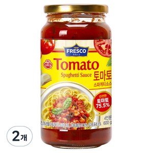 오뚜기프레스코 토마토 스파게티소스, 600g, 2개