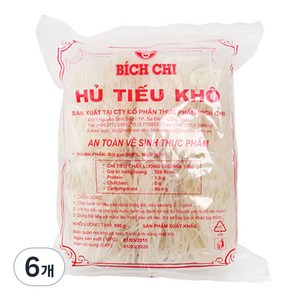 비치치 후티오코 쌀국수면 2mm, 6개, 500g