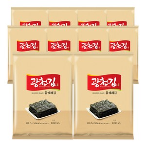 광천김 참 재래김, 25g, 10개