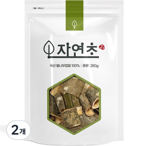 자연초 벌나무 껍질, 250g, 2개