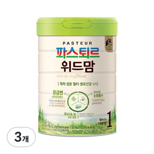 파스퇴르 위드맘 엄마의 마음 1단계, 3개, 750g