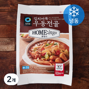 청정원 호밍스 김치어묵 우동전골 2~3인분 (냉동), 950g, 2개