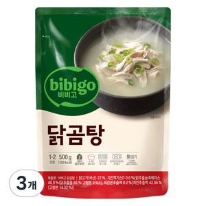 비비고 닭곰탕, 500g, 3개