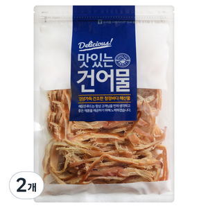 해맑은푸드 바베큐 조미오징어, 300g, 2개