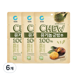 청정원 유기농 군밤츄, 80g, 6개