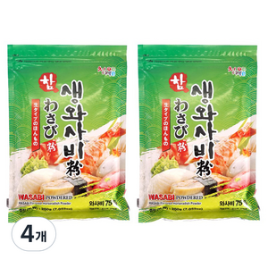 천혜식품 참 생와사비 분말, 200g, 4개