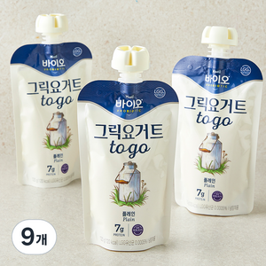 매일바이오 그릭 요거트 플레인, 120g, 9개