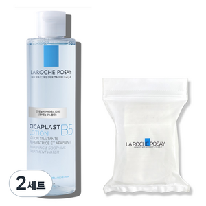 라로슈포제 시카플라스트 토너 + 비건 화장솜 30매, 2세트, 200ml