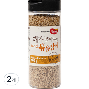 햇님마을 깨가 쏟아지는 우리집 볶음참깨, 105g, 2개