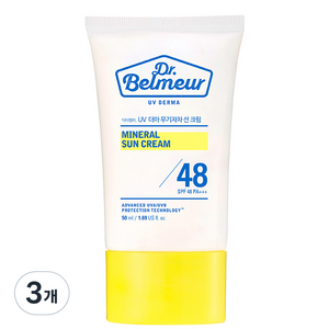 더페이스샵 닥터벨머 UV 더마 무기자차 선크림 SPF48 PA+++, 50ml, 3개