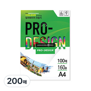 삼은파트너스 칼라레이저전용지 PoDesign 160g, A4, 200매