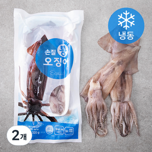 양포어장 손질 통오징어 중 2미 (냉동), 320g, 2개