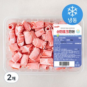 선진포크 한돈 대패 목심 (냉동), 1kg, 2개