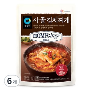 청정원 호밍스 사골 김치찌개, 450g, 6개