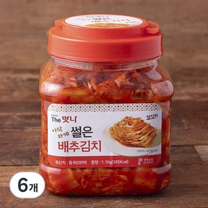 인우 더맛나 썰은 배추김치, 1.1kg, 6개