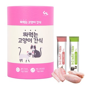 마마쇼 씨엔엘라이프 짜먹는 고양이 간식, 참치 + 치킨, 900g, 1개