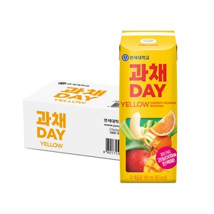 연세유업 과채데이 음료 옐로우, 190ml, 24개