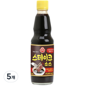 오뚜기 스테이크 소스, 415g, 5개