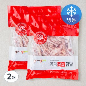 곰곰 국산 닭발 (냉동), 1kg, 2개