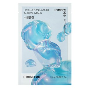 이니스프리 New 히알루론산 액티브 마스크 25ml, 1개입, 1개