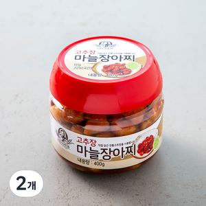 순창문옥례식품 고추장 마늘장아찌, 400g, 2개