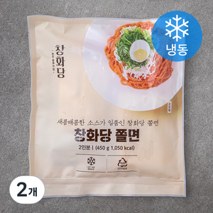 창화당 쫄면 (냉동), 450g, 2개