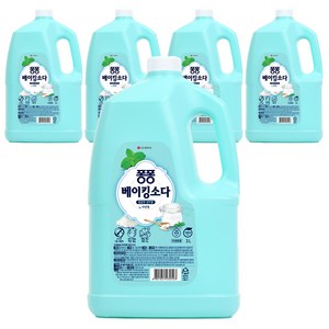 퐁퐁 베이킹소다 깔끔한 민트향, 3L, 5개