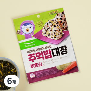 풀무원 주먹밥 대장 볶은김, 30g, 6개