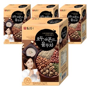 담터 호두 아몬드 율무차, 18g, 50개입, 4개
