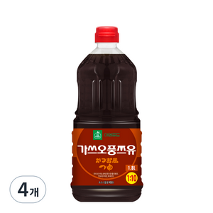 이엔푸드 가스오풍 쯔유, 1.8L, 4개