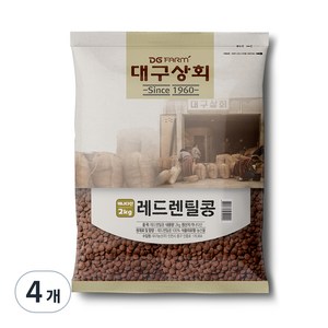 대구상회 레드렌틸콩, 2kg, 4개