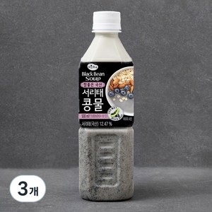 맑은물에 참좋은 국산 서리태콩물, 500ml, 3개