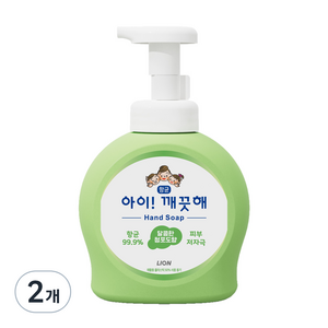 아이깨끗해 향균 거품 핸드솝 청포도, 490ml, 2개