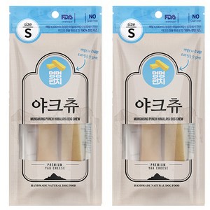 멍멍펀치 야크츄 져키 S, 치즈, 70g, 2개