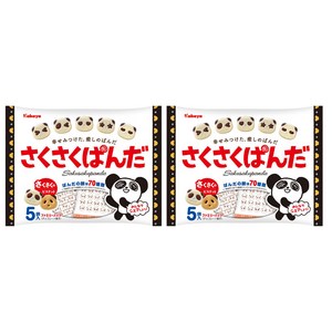 카바야 사쿠사쿠 팬더 초코 비스킷 패밀리팩 5p, 2개, 85g