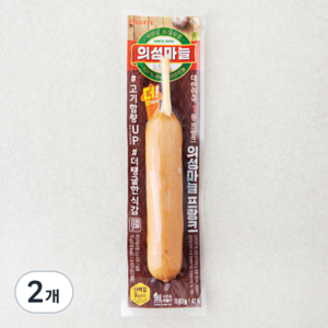 롯데햄 의성마늘 프랑크, 70g, 2개