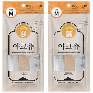 멍멍펀치 히말라야 야크츄 져키 M, 치즈, 70g, 2개