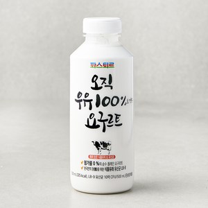 파스퇴르 오직 우유 100퍼센트 요구르트, 500ml, 1개