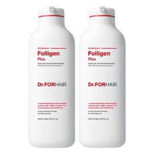 닥터포헤어 탈모증상완화 볼륨강화 폴리젠 플러스 샴푸, 500ml, 2개