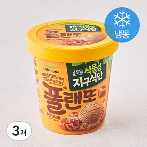 풀무원 식물성지구식단 플랜또 솔티드카라멜 (냉동), 474ml, 3개